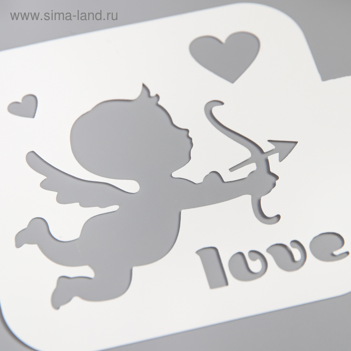 

Трафарет пластик "Амурчик"9х9 см