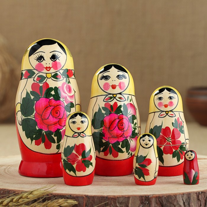 цена Матрёшка Семёновская, 6 кукольная, высшая категория