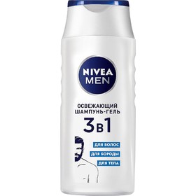 

Освежающий шампунь-гель 3 в 1 Nivea, 250 мл