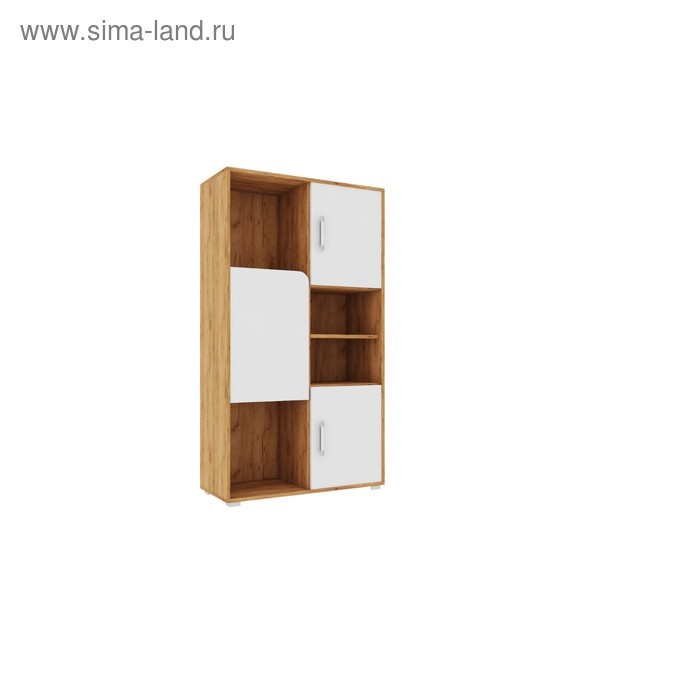 

Стеллаж Дастин 1450х800х350 Дуб Вотан / Белая Аляска