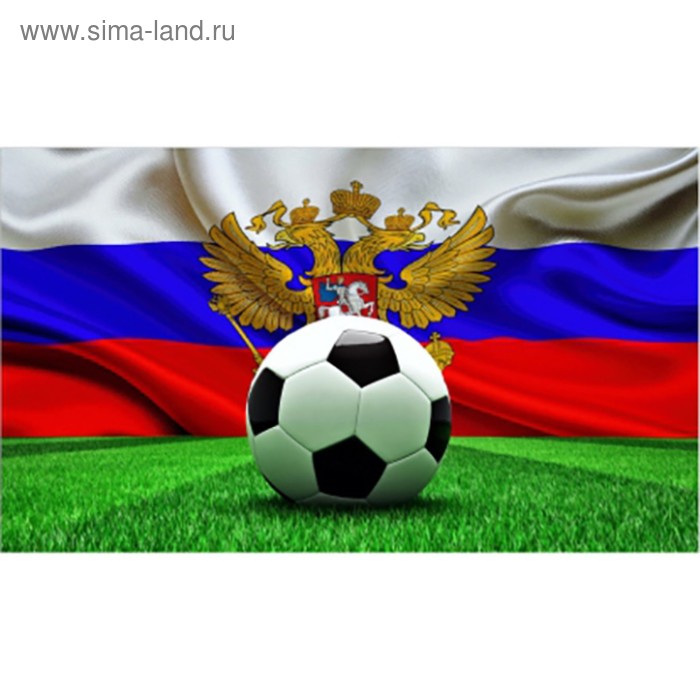 Флаг прямоугольный на липучке Мяч флаг, 145х250 мм, S09202008 флаг прямоугольный на присоске вперед россия медведь 145х250 мм