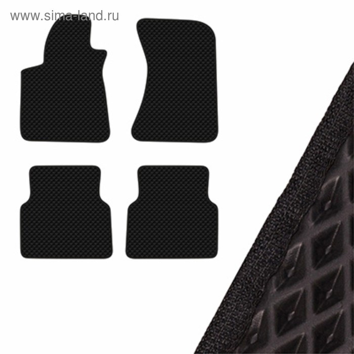 Коврики EVA Skyway, Audi A8 2013 - н.в., черный, S01705083