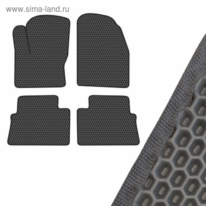 Коврики EVA Skyway, Ford Focus S-MAX 2005- VIP, серый, S01706151 коврики eva skyway ford mondeo 2007 vip серый s01706155