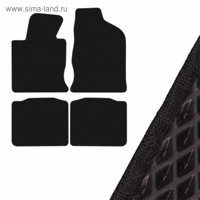 Коврики EVA Skyway, Hyundai Grandeur 2012 - н.в., черный, S01705196