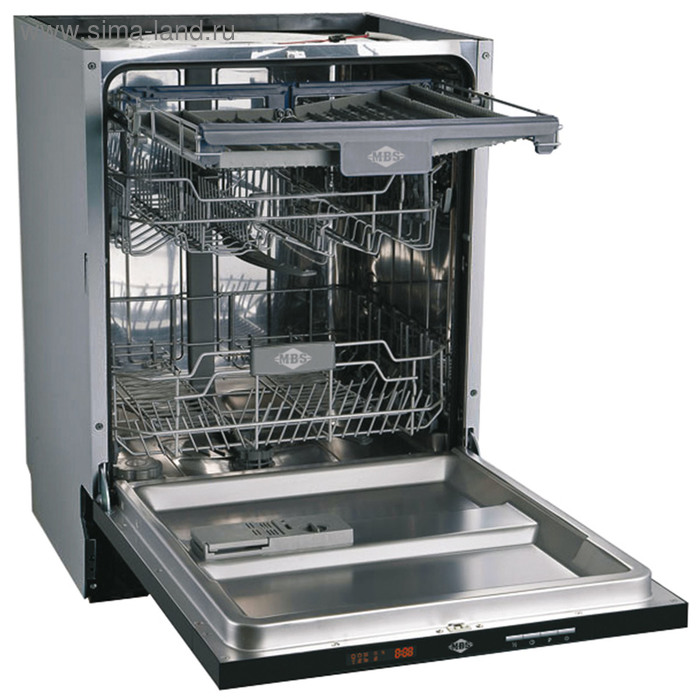 Посудомоечная машина MBS DW-601, встраиваемая, класс А++, 14 комплектов, 6 программ