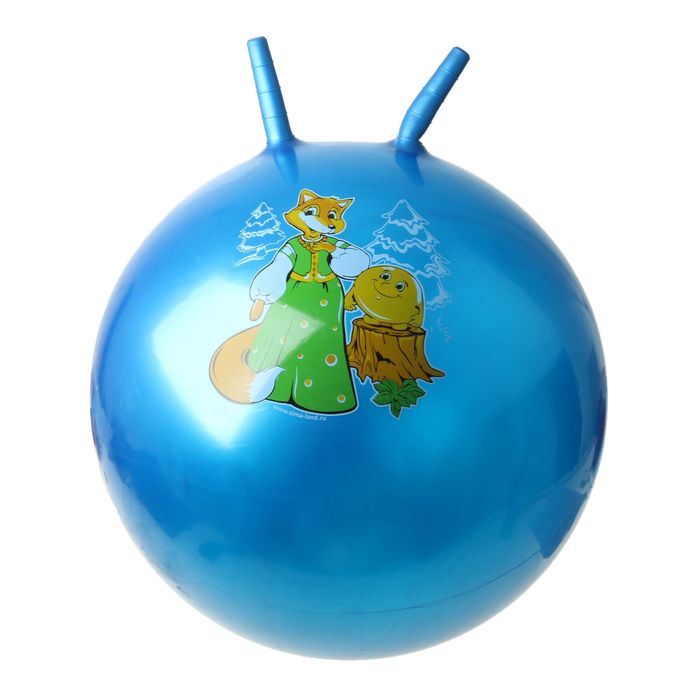 Мяч-попрыгун с рожками "Сказочные истории", d=65 см, 600 гр, МИКС