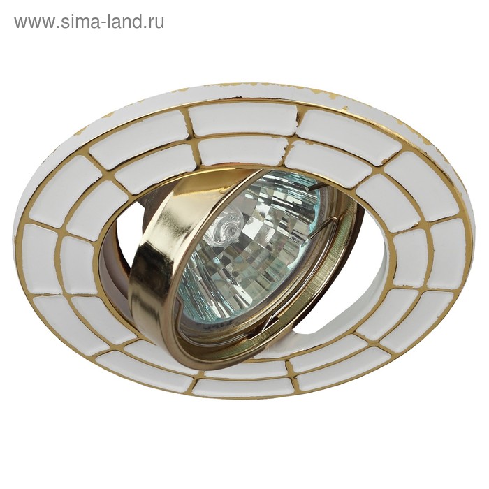 

Светильник ST7A GD/WH ЭРА, GU5.3 50Вт, цвет белый, золото