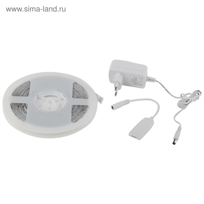 Комплект умной светодиодной ленты ЭРА, 12В, SMD5050, 5 м, IP65, с аксесс., 30 LED/м, RGB