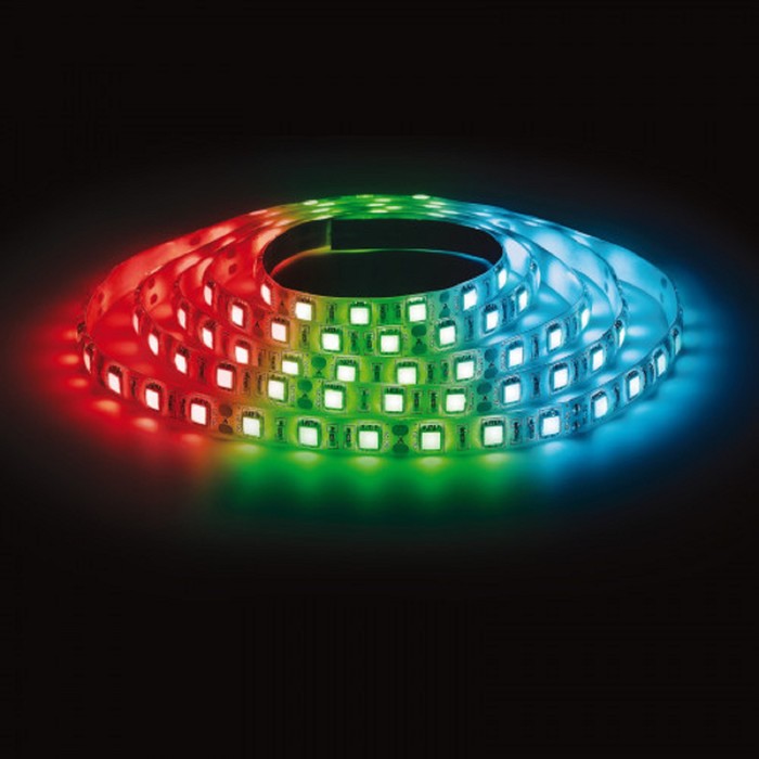 

Комплект светодиодной ленты ЭРА, 12В, SMD5050, 5 м, IP65, с аксесс., 60 LED/м, RGB