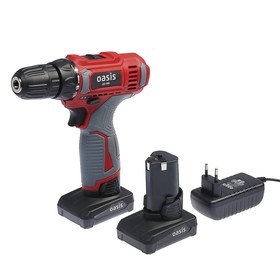 

Дрель-шуруповерт Oasis AS-18V, 18 В, 350/1350 об/мин, 2х2 Ач, Li-ion, индикация заряда