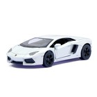 Машина металлическая Lamborghini Aventador LP 700-4, 1:38, открываются двери, инерция, цвет белый Машина металлическая Lamborghini Aventador LP 700-4, 1:38, открываются двери, инерция, цвет белый