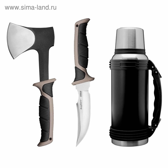 фото Набор походный essentials, 3 предмета: топор, нож, термос berghoff