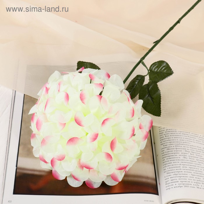 Садовые Цветы искусственные Герань королевская, 16*60 см, бело-розовый