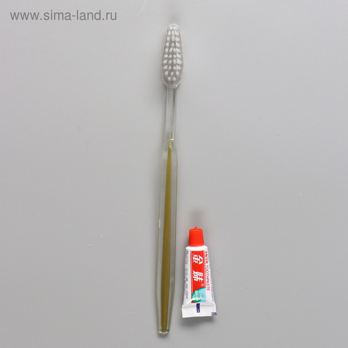 Зубной набор в пакете: зубная щётка 18 см + зубная паста 3 г зубной набор в пакете зубная щётка 18 см зубная паста 3 г