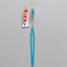 Зубной набор в пакете: зубная щетка 18 см + зубная паста 3 гр.