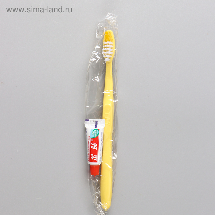фото Зубной набор: зубная щетка 16 см + зубная паста 3 г