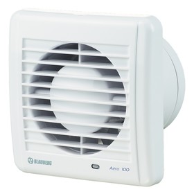 

Вентилятор вытяжной BLAUBERG Aero 100, d=100, 220-240 В, малошумный, 38 Дб, белый