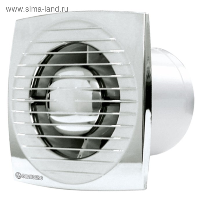 Вентилятор вытяжной BLAUBERG Bravo Chrome 125, d=125, 220-240 В, малошумный, 37 Дб, хром