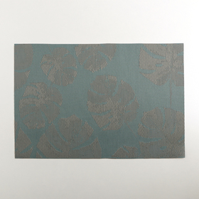 

Салфетка кухонная «Тропические листья», 45×30 см, цвет серо-голубая