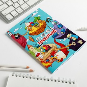 

Блокнот раскраска It's time for adventure, А6 12 листов