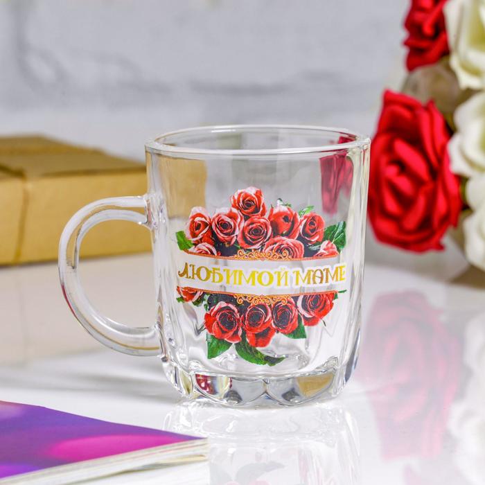 Кружка Любимой маме розы, 200 мл кружка для чая фламинго оксана чашка с принтом подарок на 8 марта любимой подруге маме