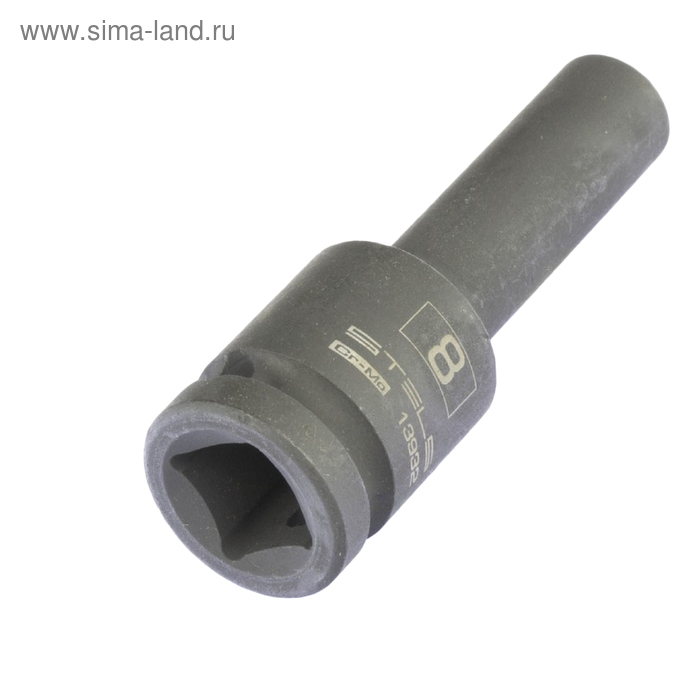 

Головка ударная Stels 13932, 8 мм, 1/2", CrMo, шестигранная, удлиненная