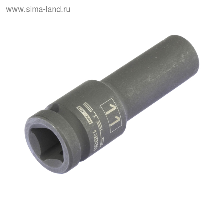 

Головка ударная Stels 13935, 11 мм, 1/2", CrMo, шестигранная, удлиненная