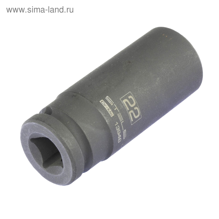 

Головка ударная Stels 13948, 22 мм, 1/2", CrMo, шестигранная, удлиненная