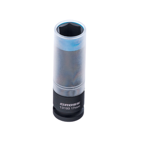 

Головка ударная Gross 13193, 17 мм, 1/2", CrMo, шестигранная, для колесных дисков