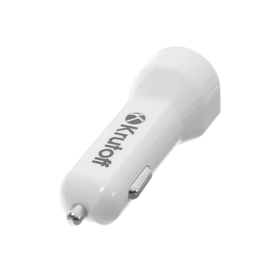 

Автомобильное зарядное устройство Krutoff CCH-01, 2хUSB, 2.1 A, белое