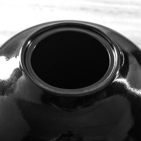 

Ваза керамическая "Велеса", настольная, чёрный цвет, 25 см