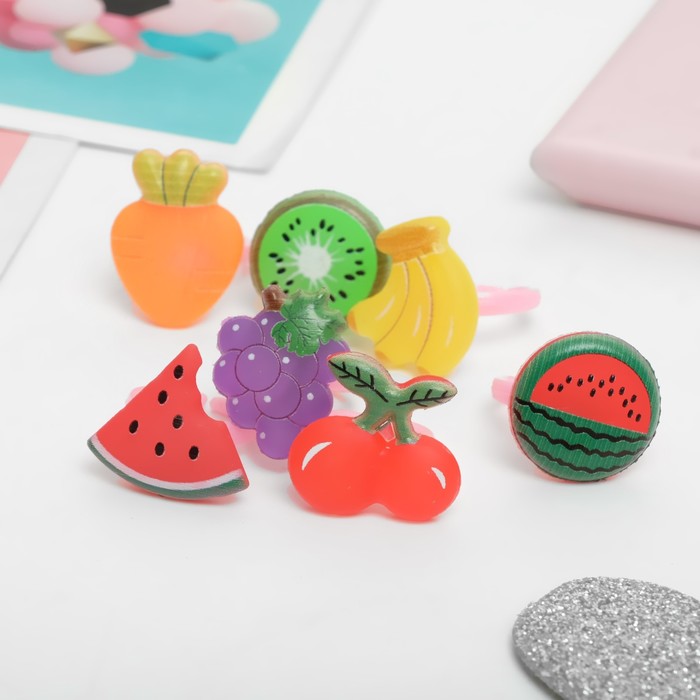 Кольцо детское «Выбражулька» фруктовый сад, форма МИКС, цветное цена и фото