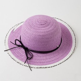 Шляпа для девочки MINAKU «Куколка», цвет фиолетовый, размер 50 Ош