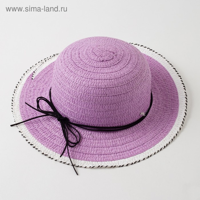 Шляпа для девочки MINAKU «Куколка», цвет фиолетовый, размер 50 шляпа для девочки minaku куколка размер 50 цвет розовый