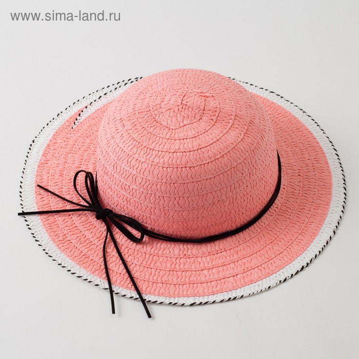 Шляпа для девочки MINAKU Куколка, размер 50, цвет розовый