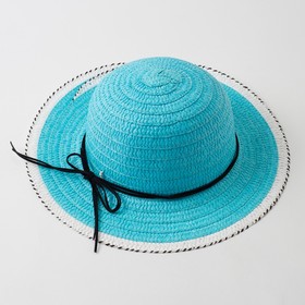 Шляпа для девочки MINAKU 'Куколка', размер 50,  цвет голубой Ош