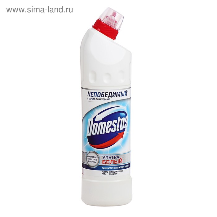 

Чистящее средство Domestos "Ультра белый", гель, для унитаза, 750 мл