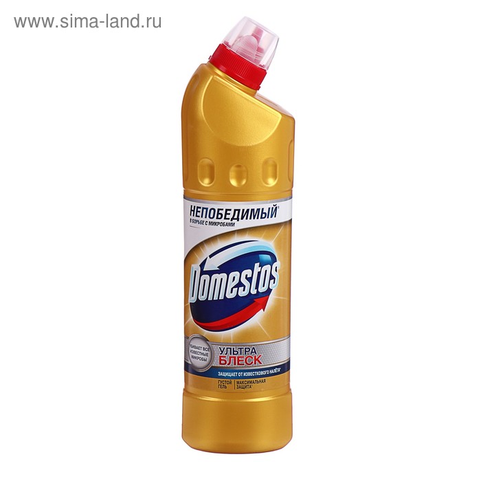 Чистящее средство для унитаза Domestos «Ультра блеск», 750 мл. чистящее средство для унитаза domestos ультра белый 500 мл