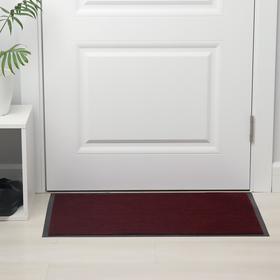 

Коврик придверный влаговпитывающий ребристый «Стандарт», 50×80 см, цвет красный