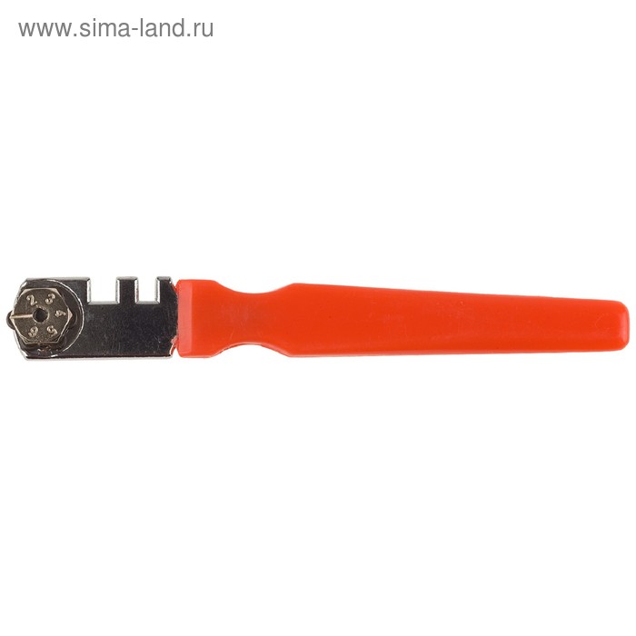 Стеклорез ЗУБР МАСТЕР 33636, пластиковая ручка, 6 роликов, толщина стекла 2-6мм