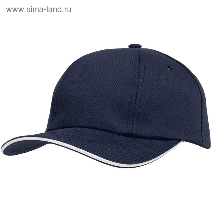 

Бейсболка Bizbolka Canopy, цвет тёмно-синий, с белым кантом