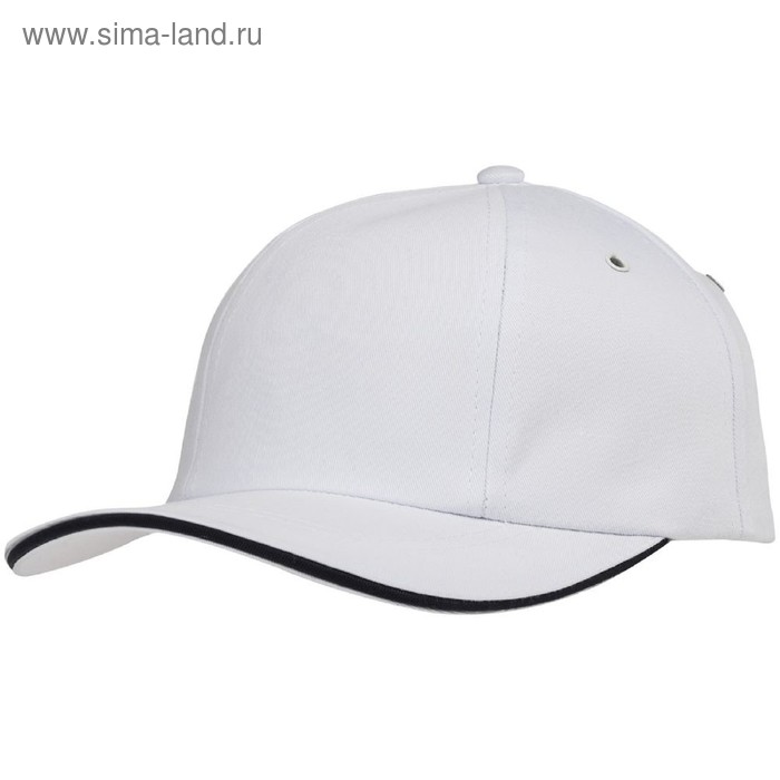 

Бейсболка Bizbolka Canopy, цвет белый, с тёмно-синим кантом