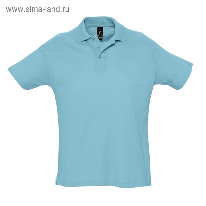 фото Рубашка поло мужская summer 170, размер xl, цвет бирюзовый sol's