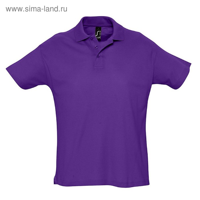 фото Рубашка поло мужская summer 170, размер s, цвет тёмно-фиолетовая sol's