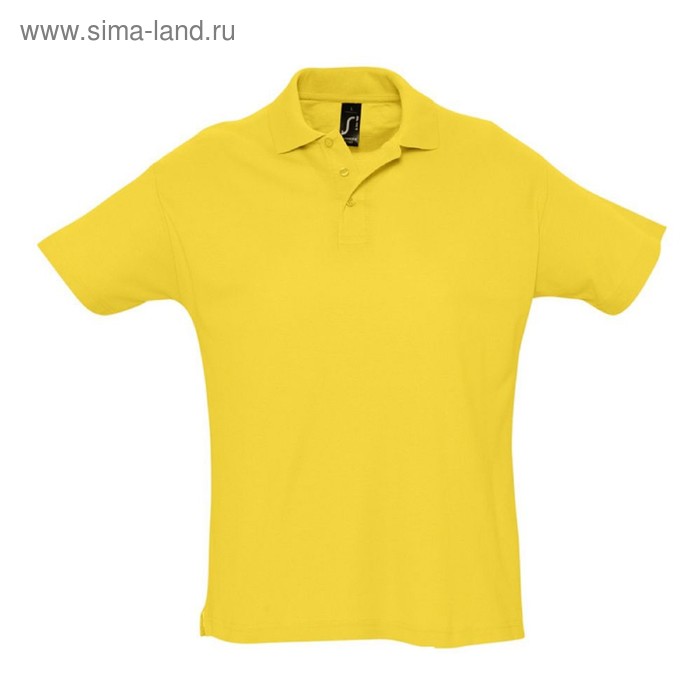 фото Рубашка поло мужская summer 170, размер xxl, цвет желтая sol's