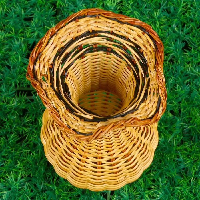 Ваза «Монализа», 15х15х29 см, бамбук