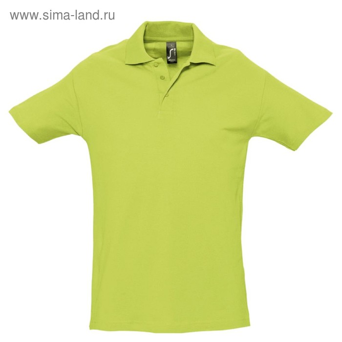 фото Рубашка поло мужская spring 210, размер xxl, цвет зелёное яблоко sol's