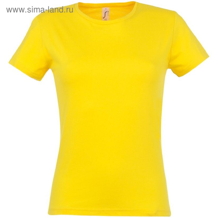 фото Футболка женская miss 150, размер l, цвет жёлтый sol's