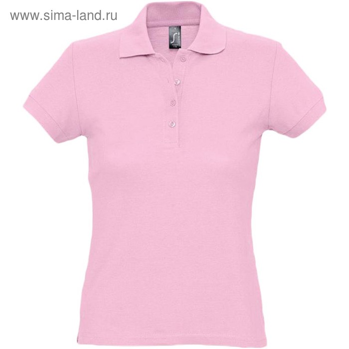 фото Рубашка поло женская passion 170, размер l, цвет розовый sol's
