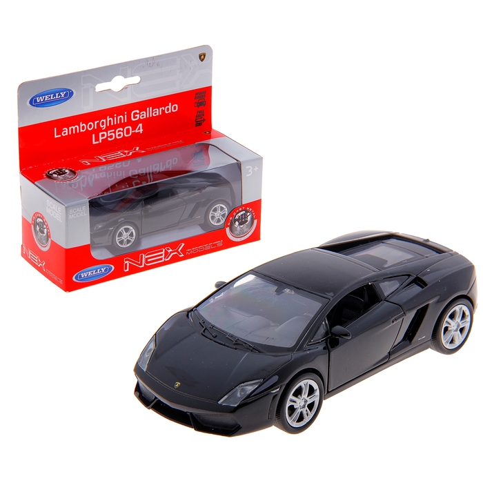 Машина Lamborghini Gallardo, масштаб 1:34-39, цвета МИКС